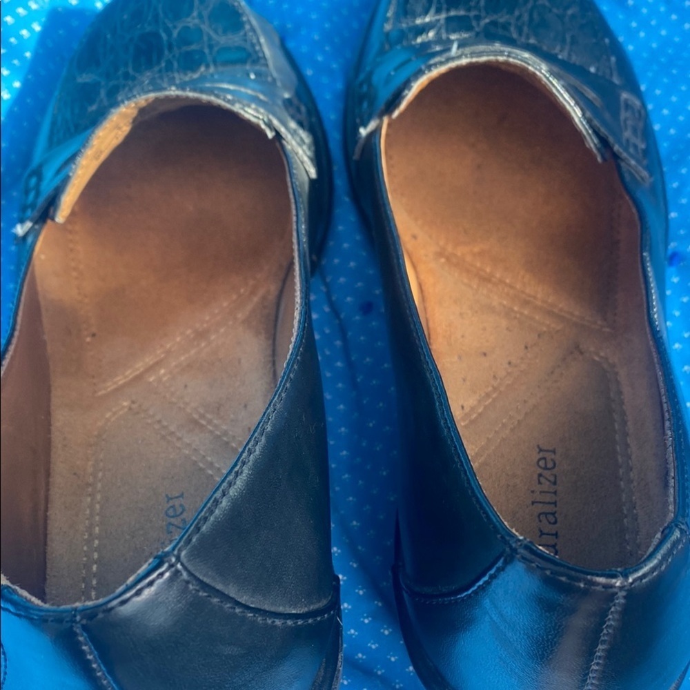 Naturalizer Size 8M Chunky Heel Black Women's Loafers Timeless Career Office - Picture 5 of 9